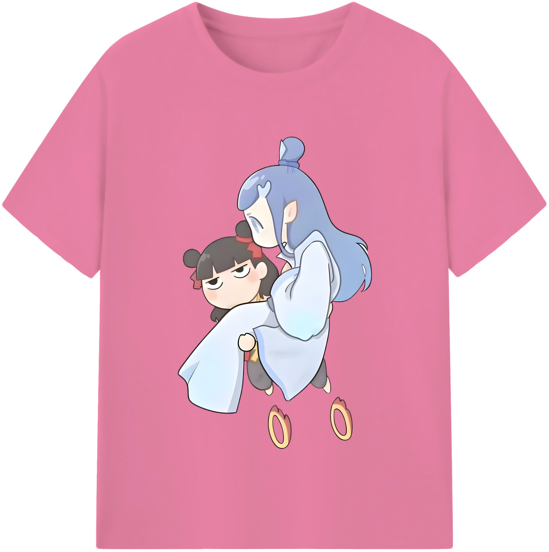 （画像用） Ne Zha 2 ナタ 魔童の大暴れ 綿100％半袖Tシャツ（フロントプリント）
